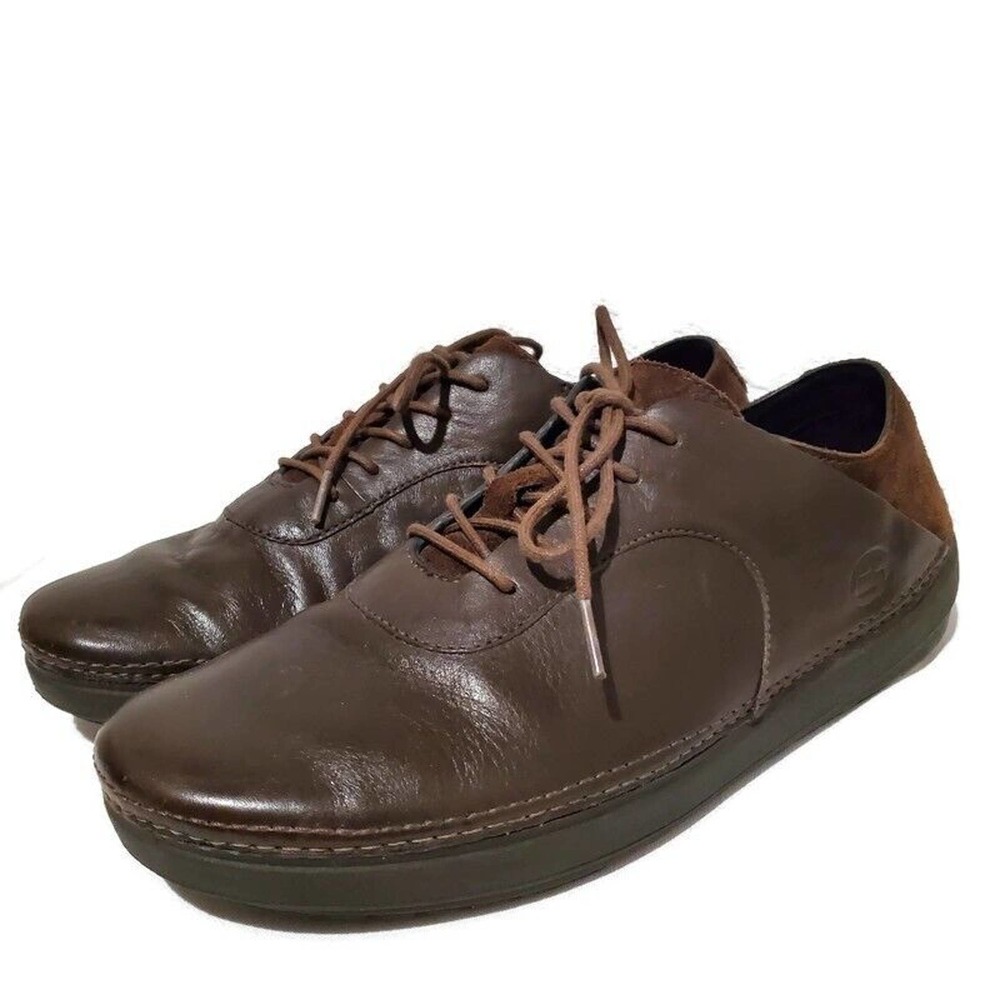 FITFLOP Shoes Mens Size 11 Brown Leather Oxfords Lace up Casual Comfort